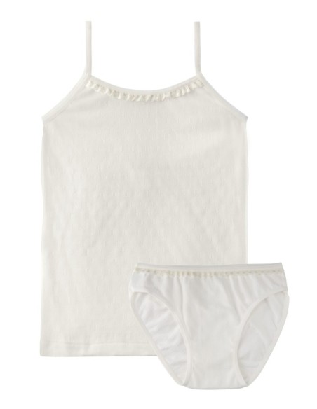 Conjunto Camiseta Tirantes+Braga - con puntilla