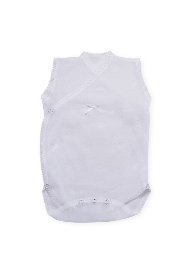 Baby Bodysuit Without Sleeves - Hearts
