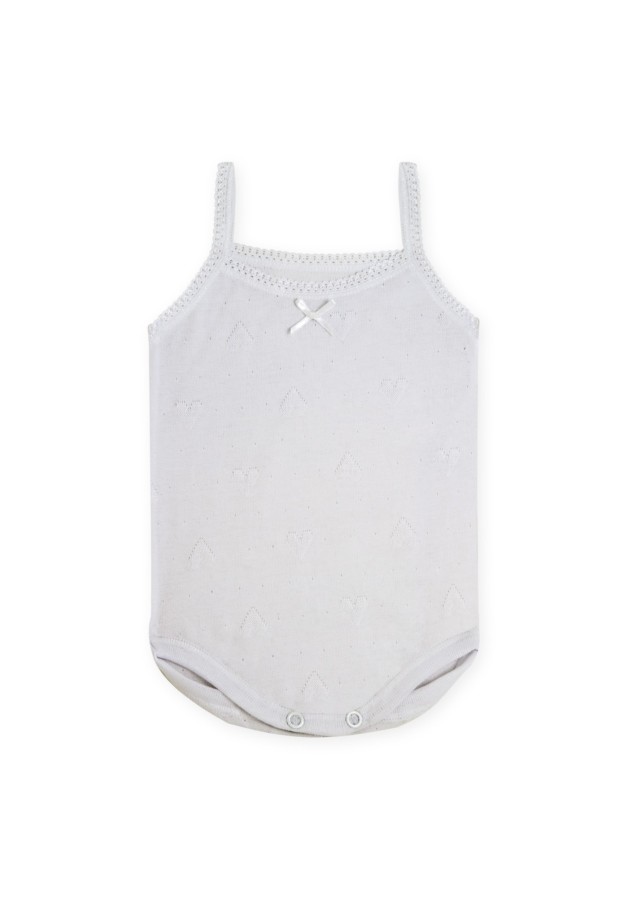 Baby Bodysuit with Straps - Hearts