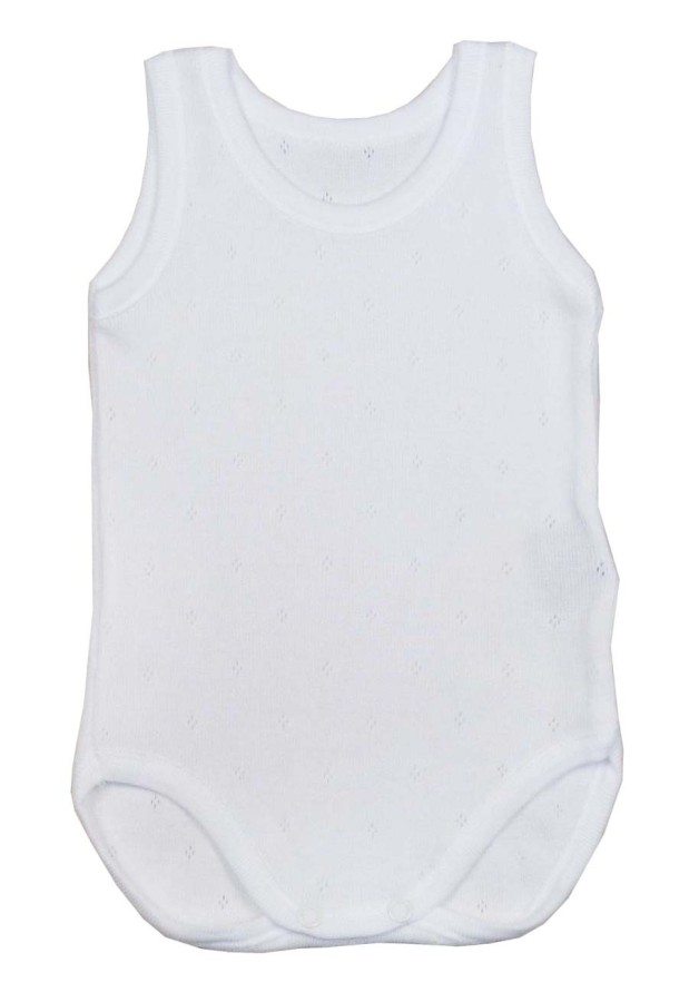 Baby Bodysuit Without Sleeves - Positional Design