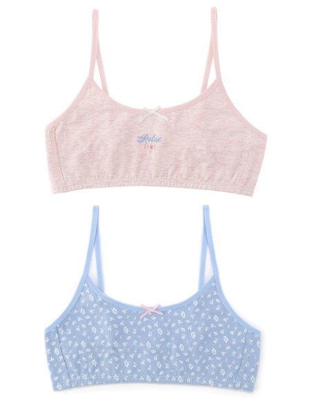 Pack de dos tops de niña Relax Time