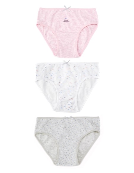 Pack 3 Panties for girls Under the Sea