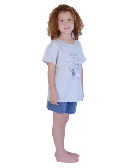 Pijama de verano de niña Best Friends