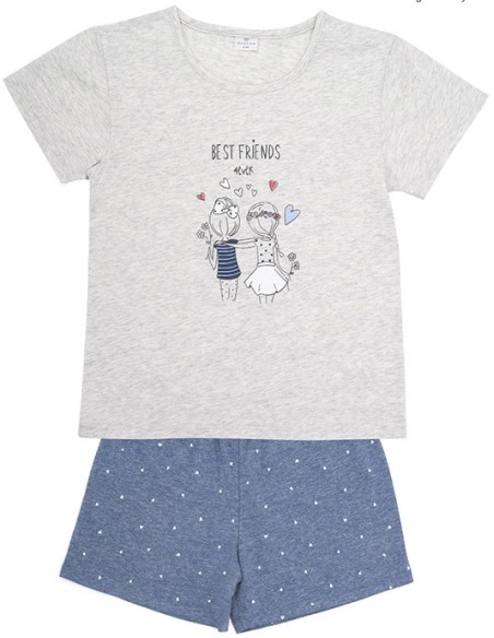 Pijama de verano de niña Best Friends