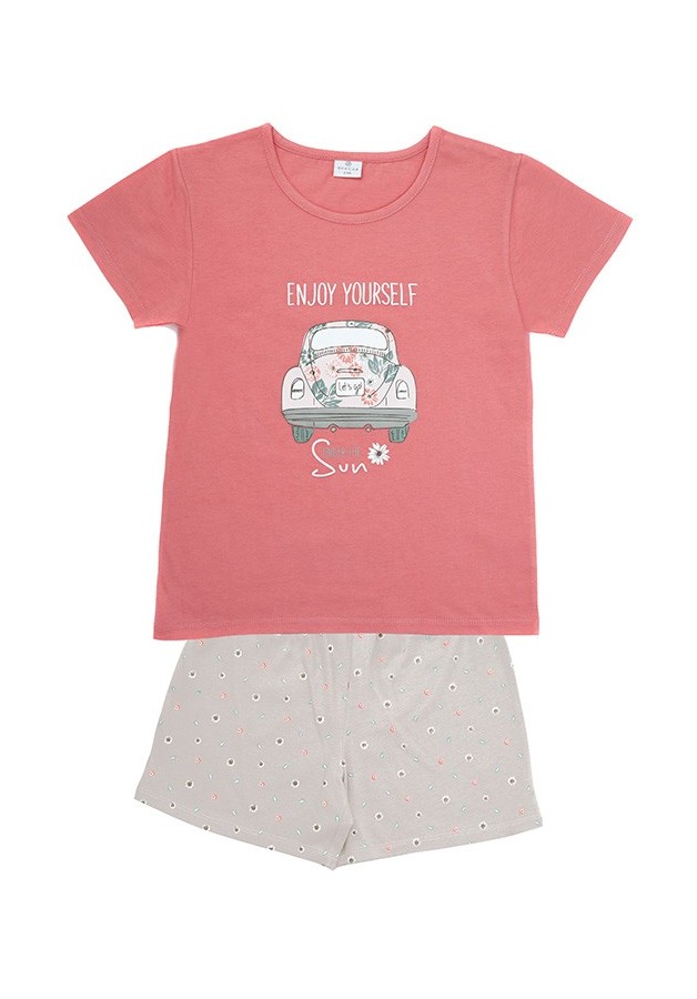 Pijama de verano de niña Sunflowers