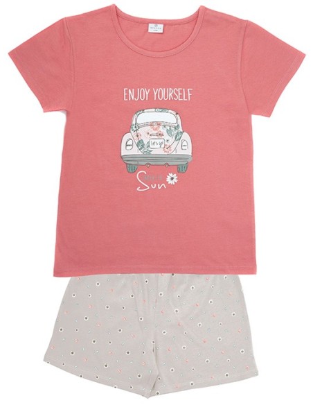 Pijama de verano de niña Sunflowers