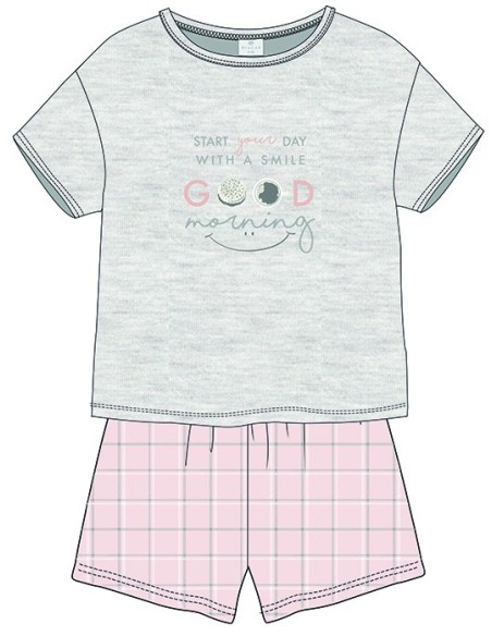 Pijama de verano de niña Smile