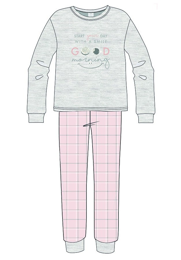 Pijama largo de niña Smile