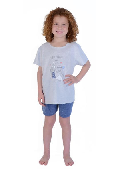 Pijama de verano de niña Best Friends