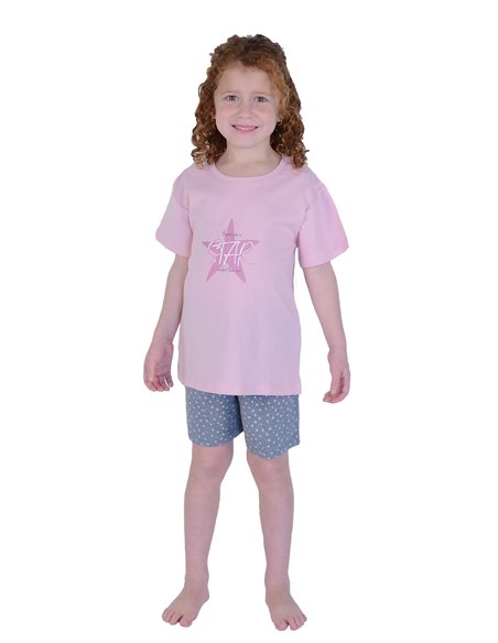 Pijama de verano de niña Stars