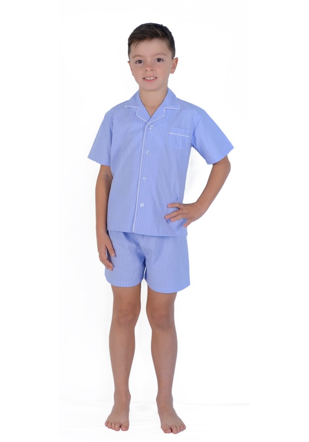 salud pantalla Derivación Pijama de tela de verano para niño - Chic