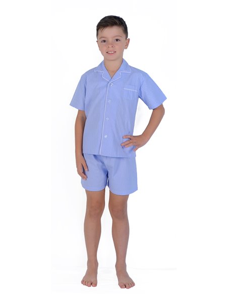 Pijama de verano de niño de rayas - Chic