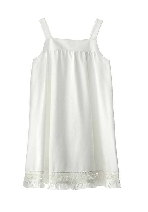 Girl's summer nightgown with bobbins embroidery - Chic