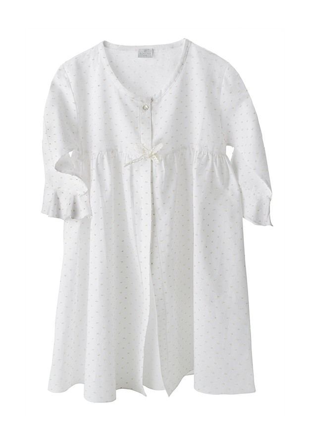 Girl's summer robe with plumetti - Chic