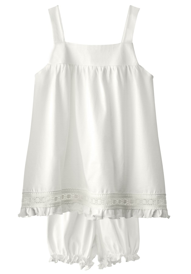 Girl's summer Pajamas with bolillo and straps - Chic