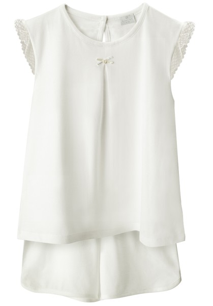 Pijama de verano de niña de mangas con tul - Chic