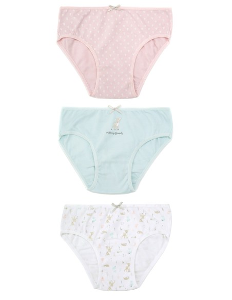 Pack 3 Braguitas de niña "Forest Friends"