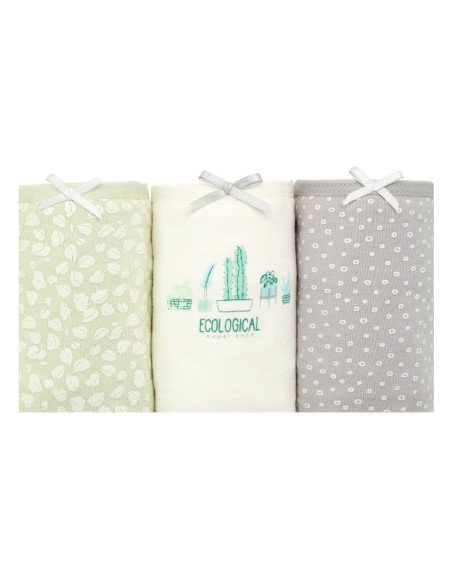 Pack de tres braguitas de niña Ecological Experience