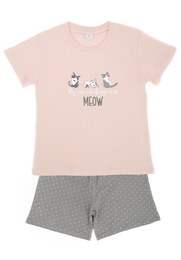 Pijama de niña Pequeños Gatitos