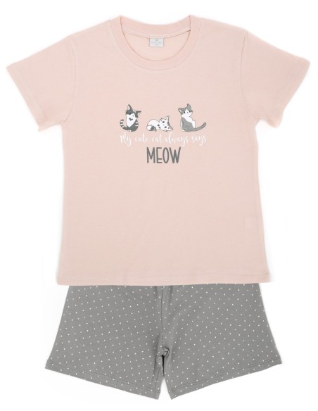Pijama de niña Pequeños Gatitos