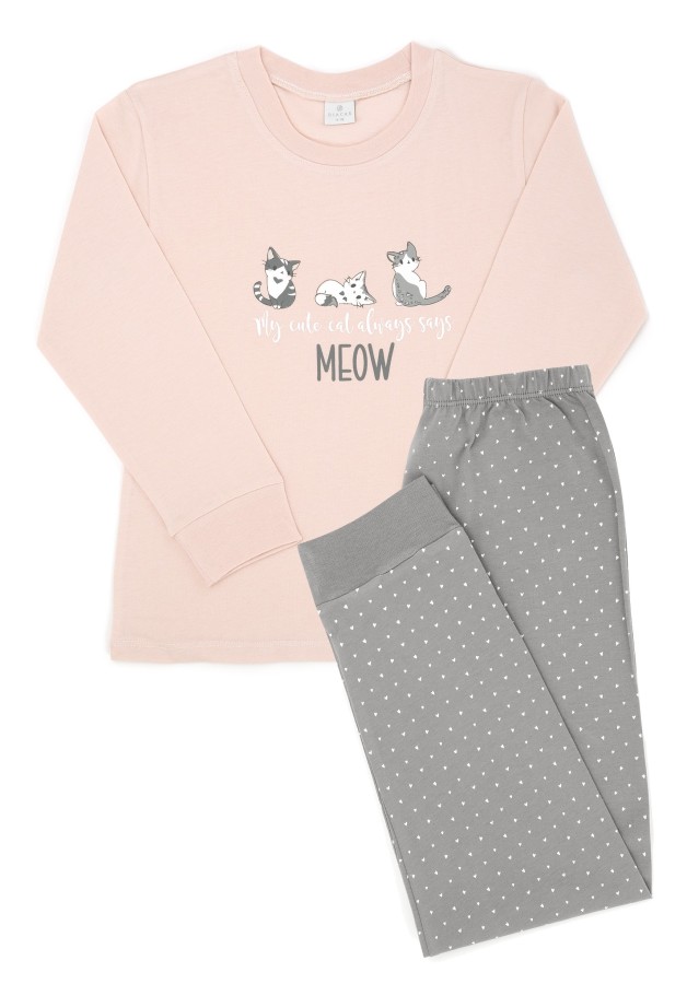 Pijama de niña Pequeños Gatitos