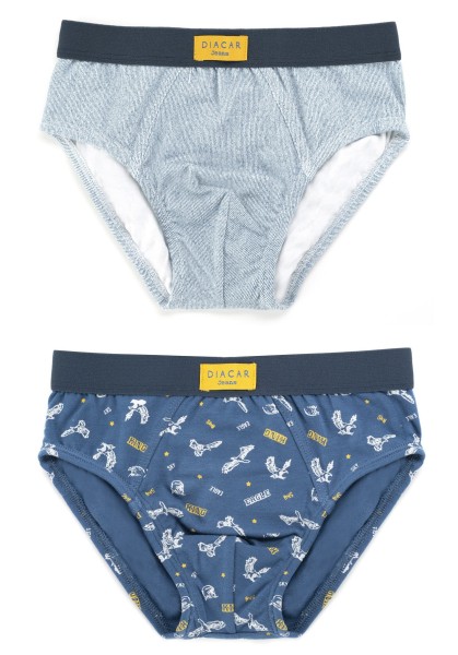 Pack de dos slips de niño King of the sky