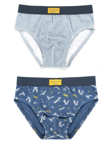 Pack de dos slips de niño King of the sky