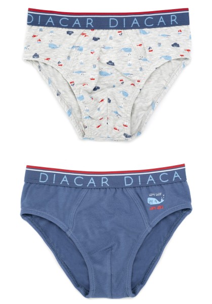 Pack de dos slips de niño Sea animals