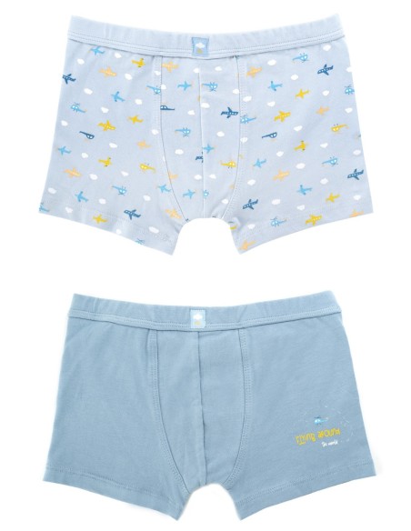 Pack de dos boxers de niño Around the world
